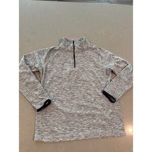 Old navy boys size 6 Quarter‎ Zip Pullover Top Gray Long Sleeve Athletic